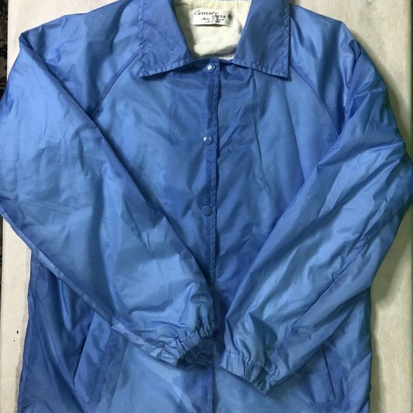 Vintage 90s Current Seen Light Blue Windbreaker - Picture 6 of 11